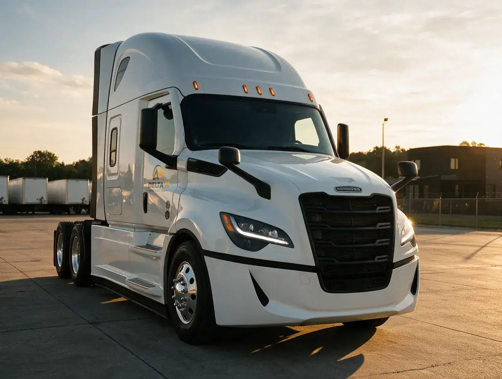 Delta M Freight sleeper truck, three-quarter front view